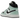 Air Jordan 1 Mid Aqua Blue Tint sneakers i profil med lyseblå læderpaneler, hvid mellemsål og klassisk sort Swoosh-logo på siden