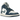 Air Jordan 1 Mid French Blue sneakers i en klassisk vinklet profil med hvidt læder, lyseblå detaljer, rød branding og klassisk sål