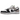 Nike SB Dunk Low Chlorophyll sneakers i profil, udført med grå ruskindspaneler, grønne detaljer og sort Swoosh logo på siden.