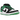Nike SB Dunk Low Classic Green sneakers i en klassisk sideprofil med grønne læderpaneler, sort Swoosh-logo, hvide detaljer og en flad gummisål