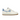 Nike Air Force 1 Vandalized Sail Mystic Green sneakers i skrå vinkel med dekonstrueret design, asymmetriske farver og ruskindsswoosh.
