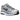 Nike P-6000 Laser Blue sneakers vist fra siden med sølvfarvet mesh, hvide læderoverlejringer og klare blå swoosh-detaljer