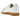 Adidas BW Army Footwear White sneakers i sideprofil med hvidt læder, lysegrå ruskindspartier på tåen og en klassisk brun gummisål