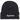 Supreme New Era Box Logo Beanie FW25 Black sneakers set forfra i klassisk sort farve med broderet logo på den opsmøgede kant