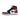 Air Jordan 1 Retro High Satin Black Toe sneakers i sideprofil med sort satin-tåboks, røde læderdetaljer ved hælen og klassisk rød gummisål