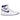 Air Jordan 1 Retro High Court Purple sneakers sideprofil med lilla læderpaneler, hvid overdel, sort swoosh og en klassisk gummisål.
