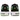 Nike Air Max Plus Black Green Strike Flash Crimson White sneakers i vinklet profil med sort mesh-overdel, grønne detaljer og markant rød swoosh