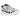 Nike P-6000 Pure Platinum sneakers set fra siden med sølvfarvede overlejringer, hvid mesh-overdel og hvide snørebånd på en let gummisål