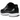 Nike P-6000 Black White Metallic Silver sneakers i en vinklet profilvisning med sorte læderoverlejringer, hvide mesh-detaljer og sølvfarvet Swoosh.