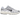 Nike P-6000 White Metallic Silver Flat Silver Black sneakers i en vinklet profil med hvid mesh, sølvfarvede detaljer og sort Nike Swoosh.