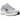 Nike P-6000 White Metallic Silver Flat Silver Black sneakers i sideprofil med hvide meshdetaljer, sølvfarvede overlejringer og sort swoosh.