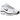 Nike P-6000 White Metallic Silver Black sneakers i sideprofil med hvid mesh, sølvfarvede overlejringer og sort Nike Swoosh-detalje