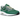 Nike Air Max 1 Limeade sneakers i vinklet profil med levende grøn læderoverdel, reflekterende print, grønne snørebånd og synlig Air-enhed i sålen.