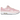 Nike Air Max 1 Strawberry Lemonade sneakers i sideprofil med lyserødt mønstret læder, gule snørebånd og synlig Air-enhed i den hvide sål