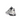 Nike Air Zoom Spiridon Cage 2 Metallic Silver sneakers set fra siden med skinnende sølvfarvet mesh-overdel, grå detaljer og synlig Air-enhed