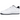 Nike Air Force 1 Low Retro Puerto Rico sneakers set fra siden med hvidt læder, blåt Swoosh, broderet logo ved hælen og hvid sål.