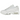 Nike Air Max 95 Recraft Triple White sneakers i vinklet profil med hvidt læder og mesh design samt den ikoniske lagdelte overdel og tyk sål.