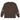 Travis Scott Reverse Jack Long-Sleeve Tee Brown sneakers frontvisning af brun langærmet trøje med grafik på brystet og hvide detaljer ved ærmerne
