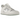 Nike Dunk Low Disrupt Photon Dust sneakers i sideprofil med grå og hvide læderpaneler, chunky sål og matchende grå swoosh-detaljer