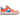 Nike Dunk Low Disrupt Supa sneakers i skråt view, med orange og blå læderpaneler, chunky platform-sål og hvide snørebånd i et moderne design.