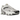 Nike Air Max Plus 3 Leather White Black sneakers i skrå sideprofil med hvid læderoverdel, sorte detaljer og synlige Air-enheder i sålen