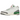 Air Jordan 3 Retro Lucky Green sneakers i sideprofil med hvide læderdetaljer, grønne accenter, elefantprint og synlig Air-stødabsorbering