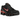 Nike Shox TL Black University Red sneakers i profil med sort overdel, ikoniske Shox-søjler i hælen og detaljer i rødt på en sort gummisål