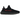 Adidas Yeezy Boost 350 V2 Black Red sneakers i en skrå profil, der viser den sorte overdel i Primeknit, røde SPLY-350 detaljer og rillet ydersål.