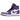 Air Jordan 1 High Zoom Air CMFT Crater Purple sneakers i en sideprofil med grå og lilla tekstiloverdel, hvide snørebånd og detaljeret sål.