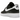 Nike Air Force 1 Low 07 Black White Pebbled Leather sneakers i vinklet profil med sort tekstureret læderoverdel og hvid swoosh og mellemsål