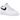 Nike Air Force 1 Low '07 White Black Pebbled Leather sneakers set fra siden med hvidt læder, sort swoosh og klassisk gummisål