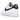Nike Air Force 1 Low '07 White Black Pebbled Leather sneakers set fra siden med hvidt læder, sort swoosh og klassisk gummisål