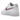 Nike Air Force 1 Low White Pink Glaze sneakers i en stilfuld sideprofil med hvid læderoverdel og iøjnefaldende lyserød swoosh-detalje
