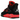 Air Jordan 4 Retro Red Thunder sneakers i en profil vinkel med sort overdel, røde detaljer på mellemsålen og hvide snørebånd.