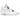 Air Jordan 4 Retro Metallic Red sneakers i profil viser den hvide læderoverdel, røde detaljer på snørehullerne og synlig Air-stødabsorbering