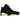 Air Jordan 6 Retro Electric Green sneakers sideprofil med sort overdel, ikoniske neon-grønne detaljer, synlig Air-enhed og gennemsigtig sål