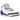 Air Jordan 3 Retro Racer Blue sneakers i sideprofil med hvid læderoverdel, ikonisk elefantprint-mønster og stærke blå detaljer.