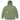 Corteiz Storm Jacket Khaki sneakers i frontview med militærgrøn tekstilfinish, høj krave, lynlåslukning og diskret mærkelogo på brystet