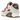 Nike Air Max 90 NRG Bacon 2021 sneakers set fra siden med rødlig læderoverdel, pink detaljer, beige snørebånd og synlig Air-enhed i mellemsålen.