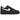 Nike Air Force 1 Low Supreme Black White sneakers set fra siden med sort læderoverdel, hvidt swoosh-logo og den ikoniske Supreme-bokslogo på hælen