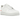 Nike Air Force 1 Low Supreme White sneakers set fra siden med hvid læderoverdel, ikonisk Supreme-logo på hælen og klassisk hvid gummisål.