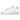 Nike Air Force 1 Low Supreme White sneakers set fra siden med hvid læderoverdel, matchende hvid sål og det røde lille Supreme-logo ved hælen.