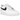 Nike Air Force 1 Low Supreme White Black sneakers i en vinklet profilvisning med hvid overdel, sort swoosh og rødt Supreme-logo ved hælen.