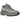 Nike Air Max 95 Retro Logo Grey Aqua sneakers i vinklet profilvisning med grå overdel, aqua detaljer og synlige Air-enheder i mellemsålen.