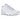 Nike Air Max Plus 3 Triple White sneakers i en sideprofil, der viser det hvide mesh-design, plastdetaljer og synlig Air-dæmpning i hælen.