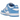 Nike Dunk Low UNC GS sneakers i en klassisk vinklet profil, der viser den ikoniske kombination af hvid læderbase og University Blue overlays