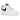 Nike Air Force 1 Low Essential White Black Gold Mini Swoosh sneakers i profil med hvid læderoverdel, sort swoosh og guld mini-swoosh logo.