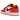 Air Jordan 1 Low OG Starfish sneakers i profil med hvidt læder, orange detaljer, sort Nike Swoosh og en klassisk hvid mellemsål