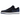 Air Jordan 1 Retro Low OG Mystic Navy sneakers set fra siden med marineblå overlays, hvid læderbase og sort Swoosh på siden