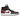 Air Jordan 1 Mid SE Black Dark Beetroot sneakers i profil med sorte læderdetaljer, mørke bordeaux paneler, hvid mellemsål og klassisk Jordan branding.